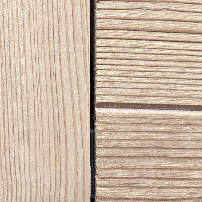 Détail de finition des portes intérieures de la gamme Arotza